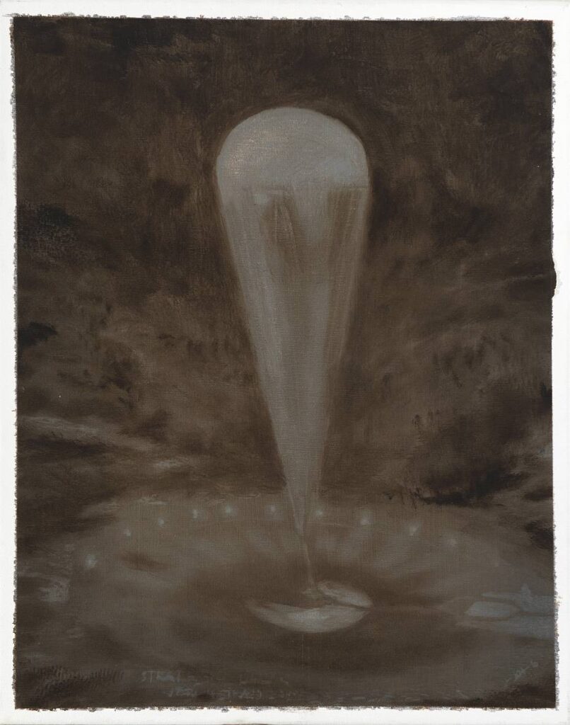 Balón, 2014, olej na plátně, 50 x 40 cm