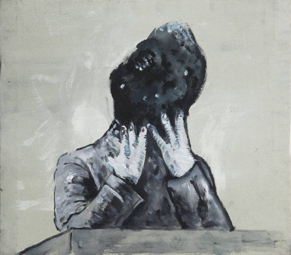 Proslov, 2014, akryl na plátně, 46 x 53 cm