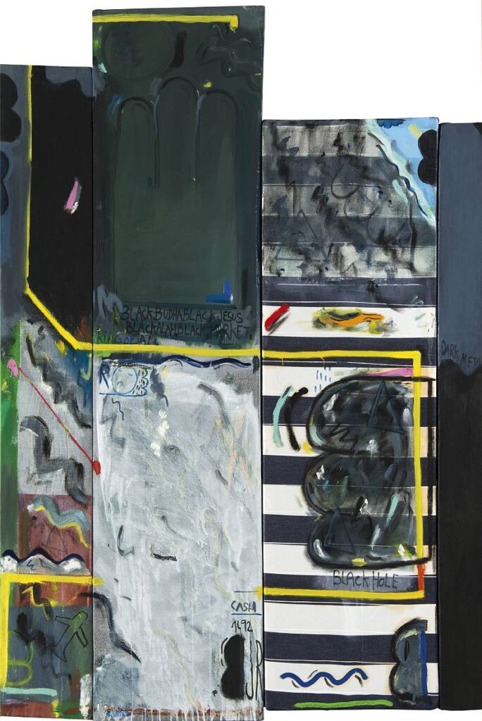4 canvas together, 2017, objekt, 140 x 95 cm