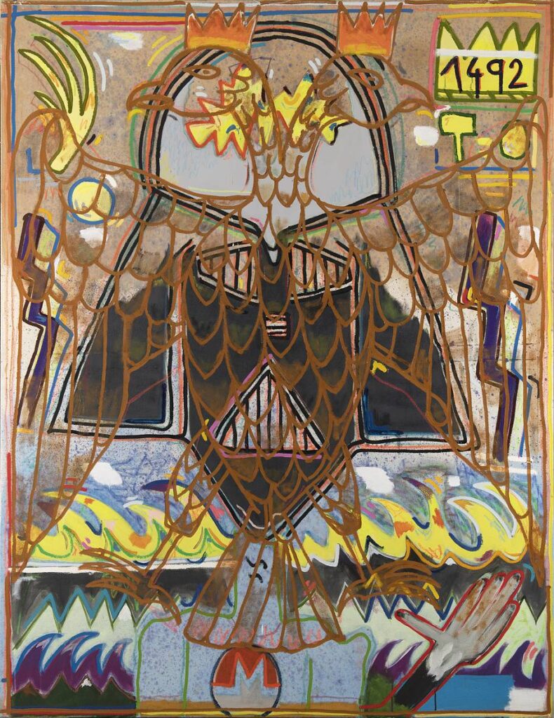 Darth Wader(orlice romanovská), 2018, akryl a olej na plátně, 190 x 145 cm
