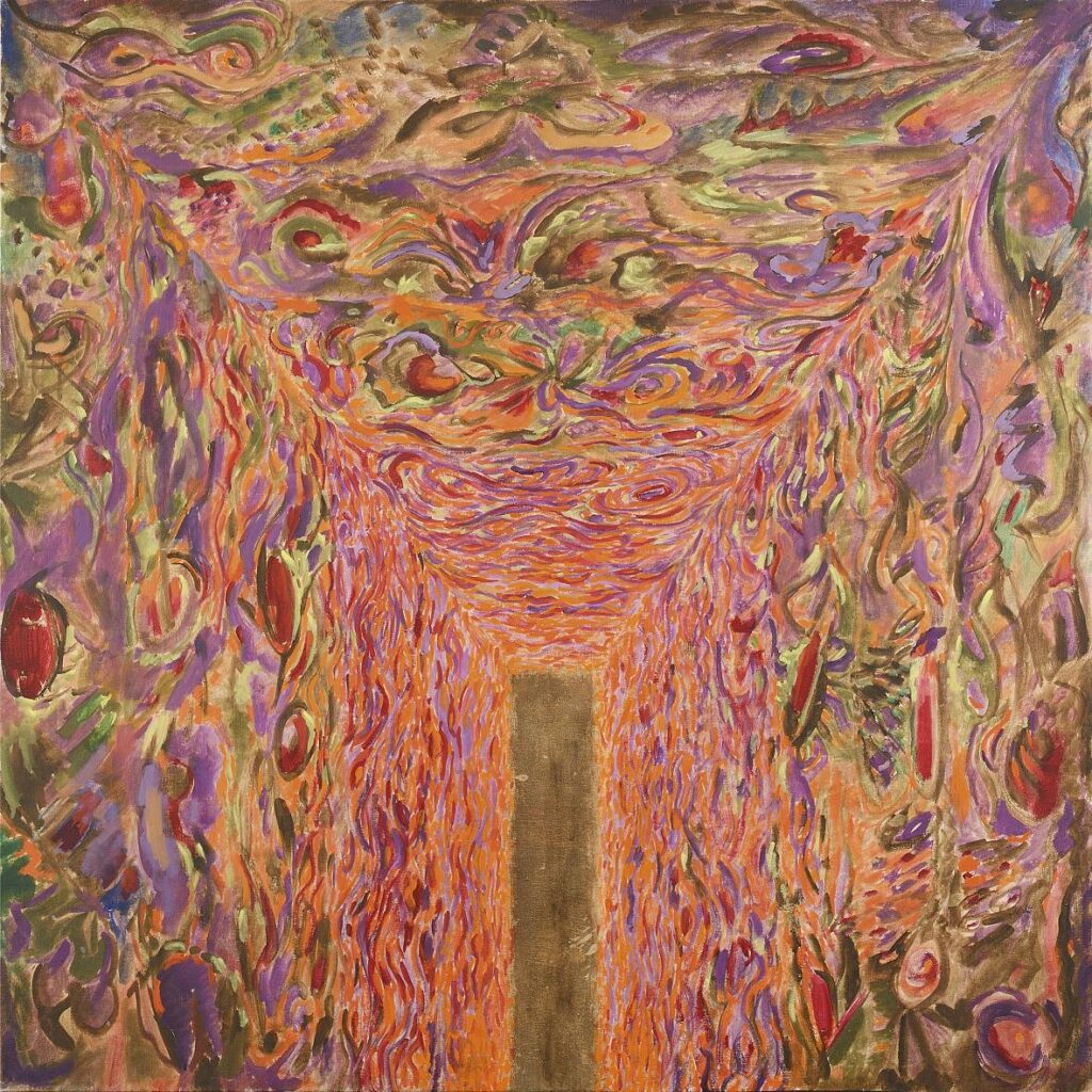 Bez názvu, 1999, olej na plátně, 110 x 110 cm