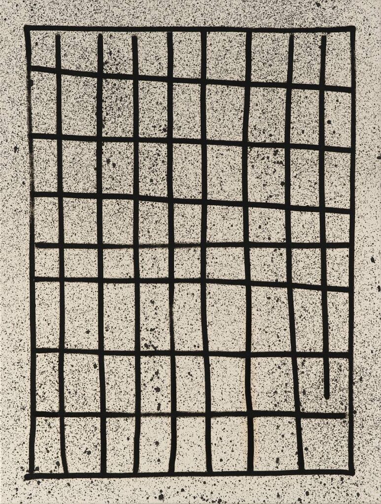"grid", 2016, akryl na plátně, 70 x 90 cm